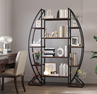 Oval bookshelf 