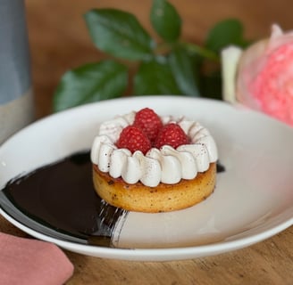 Tarte hibiscus framboise