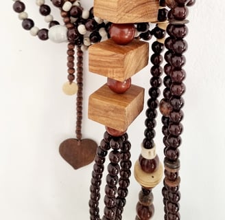 deo murale collier de perles 
