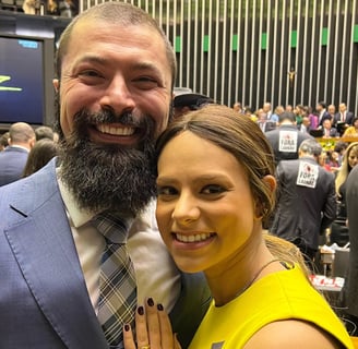 Deputado Paulo Bilynskyj e Sua esposa Carla Bilynskyj