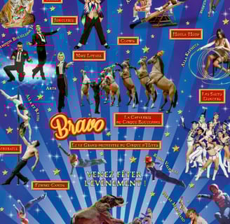 affiche Cirque d'Hiver Bouglione On Tour, spectacle Bravo