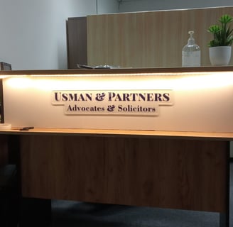 Desk Usman & Partners Law Firm Sabah Malaysia