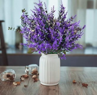 6 Pcs Flores Artificiales de Lavanda, Ramo de Lavanda, Planta Lavanda Decorativas, Flores Artificial