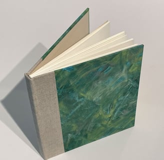 Journal with paste paper