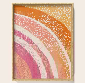 Sun Kissed Arcs Serving Tray BY Fresh Wave Lab