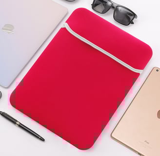 a laptop case with a pen and a pen