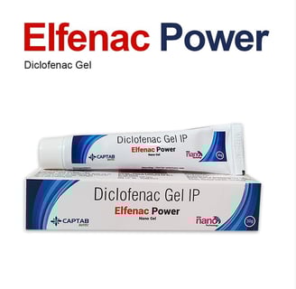 Diclofenac 4% Gel with nano penetration technology, elfenac power gel, osteoarthritis, pain reliever