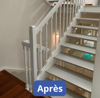 escalier blanc