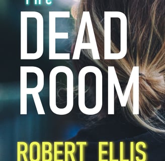 Cover of 'The Dead Room' by Robert Ellis featuring a haunting image of a woman from behind.