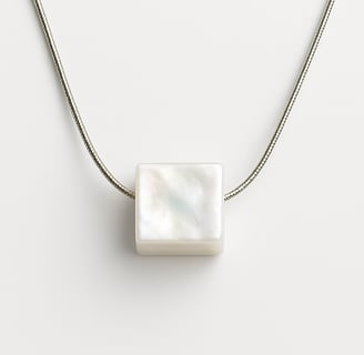 a white pendant
