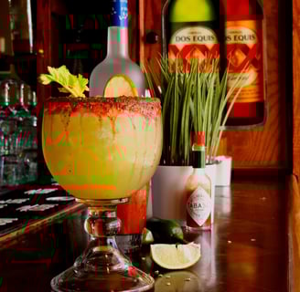 a margarita cocktail with lime and limeade