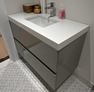 a bathroom with a sink and a toilet
