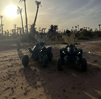 Quad biking in the Moroccan desert