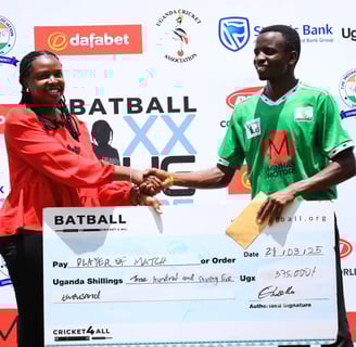 Man of the Match for BATBALL MAXX Semi Finals game