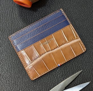 Porte-cartes cuir