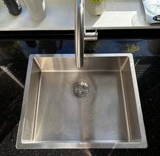 kitchen sink after regular home cleaning