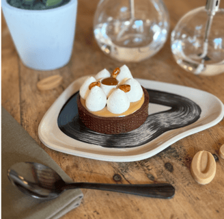 tarte caramel cacahuetes