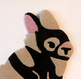 Tufting d'un lapin par rapport à une photo de référence