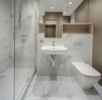 bathroom after a deep cleaning service