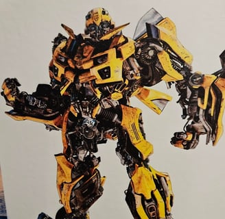 a print of a robot