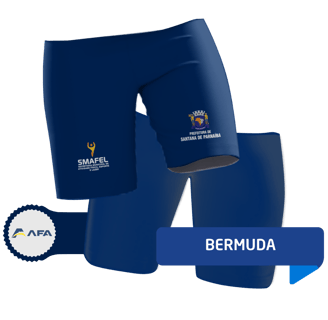 bermuda esportiva ou escolar azul marinho