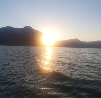 a sunset over Köyceğiz Lake near Sultaniye