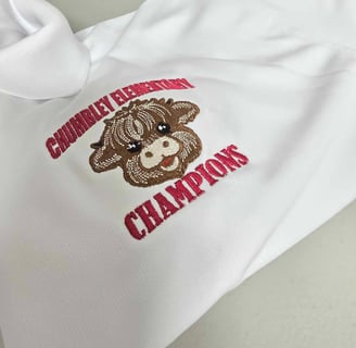 chumbley elementary champions embroidery - san antonio, tx