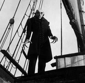 Scene from Nosferatu from 1922 directed by F.W. Murnau
