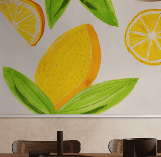 original painting of lemons