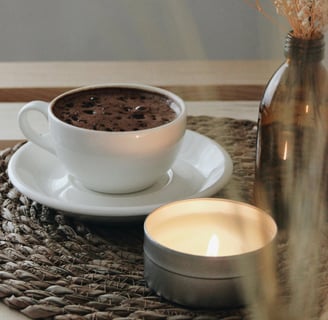wax, candle, wick, tin