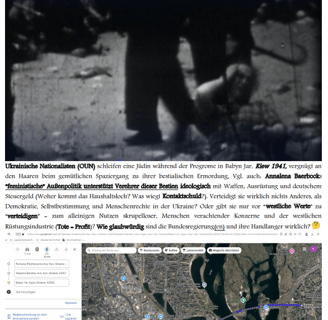 Flugblatt zur Holocaust-Verherrlichung in der West-Ukraine; 2024