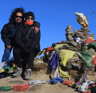 hiking, trekking, nepal, himalayas, sailung, kalinchowk, temple, shailung, kathmandu, nature