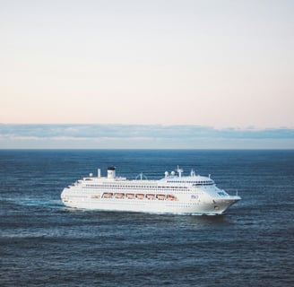 cruise ship on the ocean