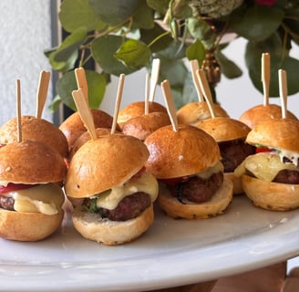 Mini burguer cocktail coctel