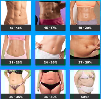 Image estimate FFMI for women