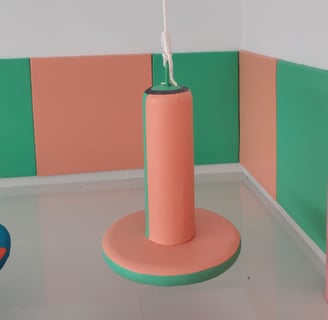 Ayunan Jamur warna pink dan hijau SI