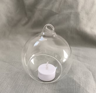 bougeoir boule et bougie led