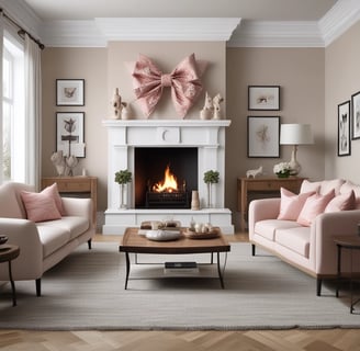 pink bow decor
