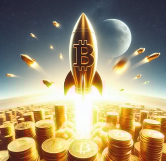 a rocket ship with a rocket on top of it
