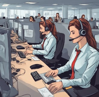 a woman in a headset with a headset and a headset