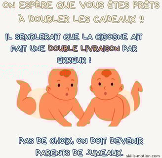 image annonce grossesse humour jumeaux