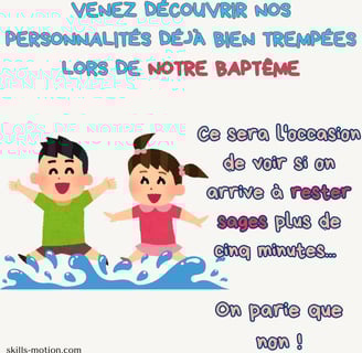 photo faire-part bapteme humoristique frere et soeur