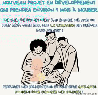 photo humour annonce grossesse collegue