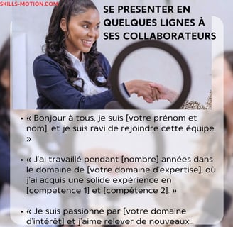 se présenter en quelques lignes exemple