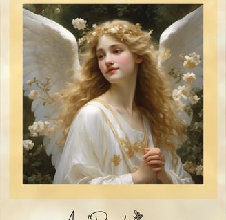Fairhaired angel of Truth, white and pure, gold and peaceful.