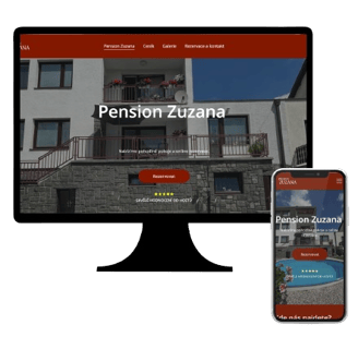 webová stránka pro pension