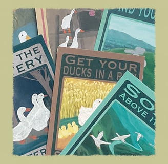 Sister Duck Animal Guidance cards by Isa Stead