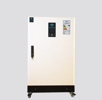 Weisse Plasmatherme V Serie von Utet Lotus ohne Hintergrund