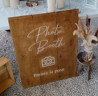 Panneau photobooth