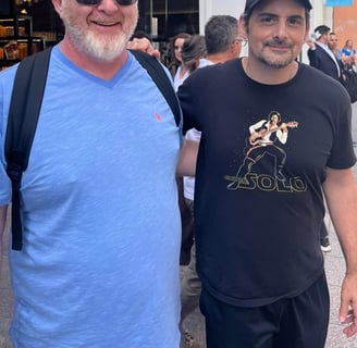 Brad Paisley and me in Dublin